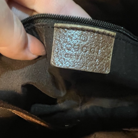 GUCCI Abbey Denim Leather Tote Bag with leather trim - Picture 2 of 10